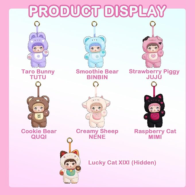Debbie-Loveliness Never Ends Series Plush Blind Box 1PC (1 of 7 Possible Styles) Cute Figures Collectible Toys Birthday Gifts