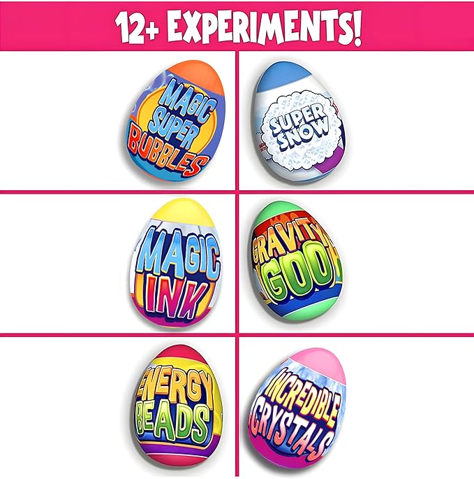 99$-Toys Egg-Cellent Experiment - 6 Pack Science Experiments for Children- Egg-Shaped Activity Kit for Boys and Girls - Easter Party Favor or Basket Stuffer