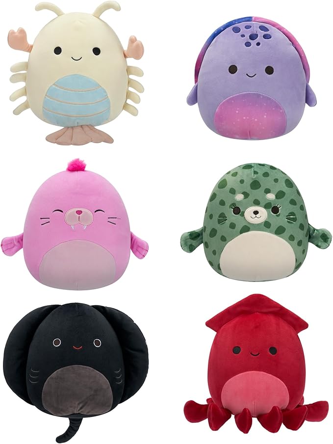 99$-Original Scented Sealife Mystery Bag (8-Inch) – Official Jazwares Plush (Medium-Sized)
